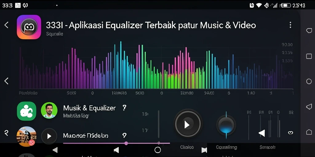 Antarmuka aplikasi Equalizer 333I yang intuitif dan menarik.
