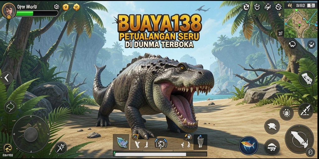 Screenshot antarmuka pengaturan dunia terbuka BUAYA138 yang interaktif.