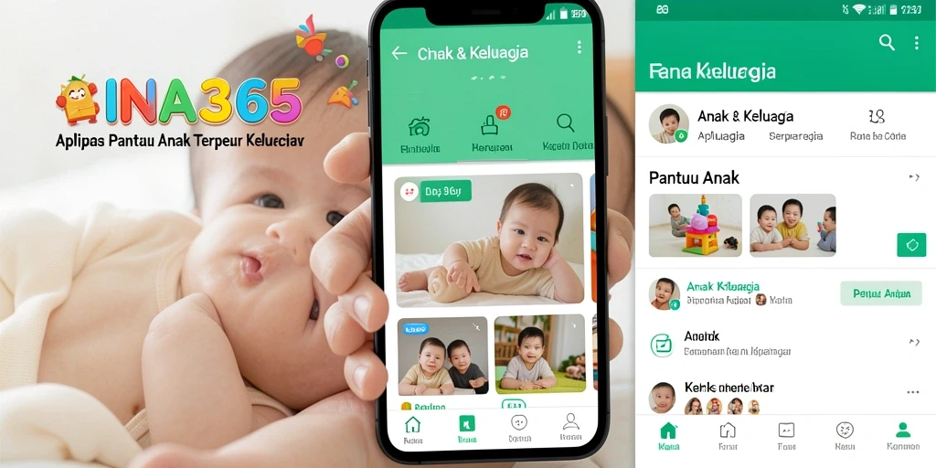 Tampilan antarmuka CINA365 yang ramah anak dan informatif.