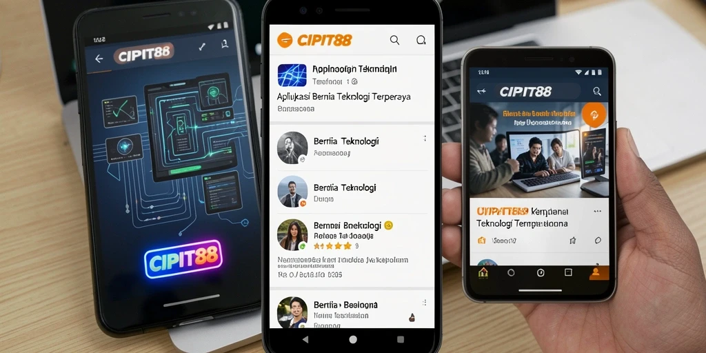 Tampilan antarmuka aplikasi CIPIT88 yang menarik dan informatif.
