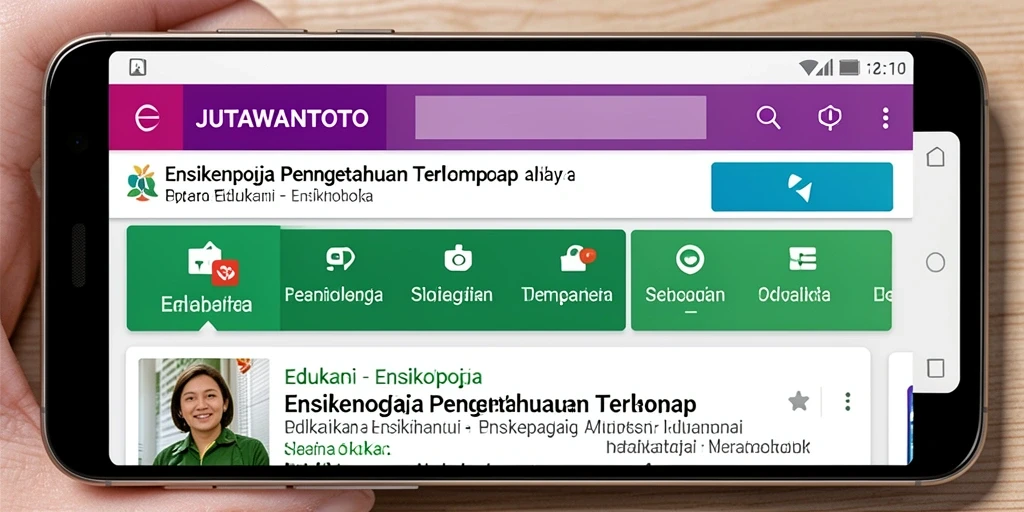 Antarmuka JUTAWANTOTO yang menarik dan informatif
