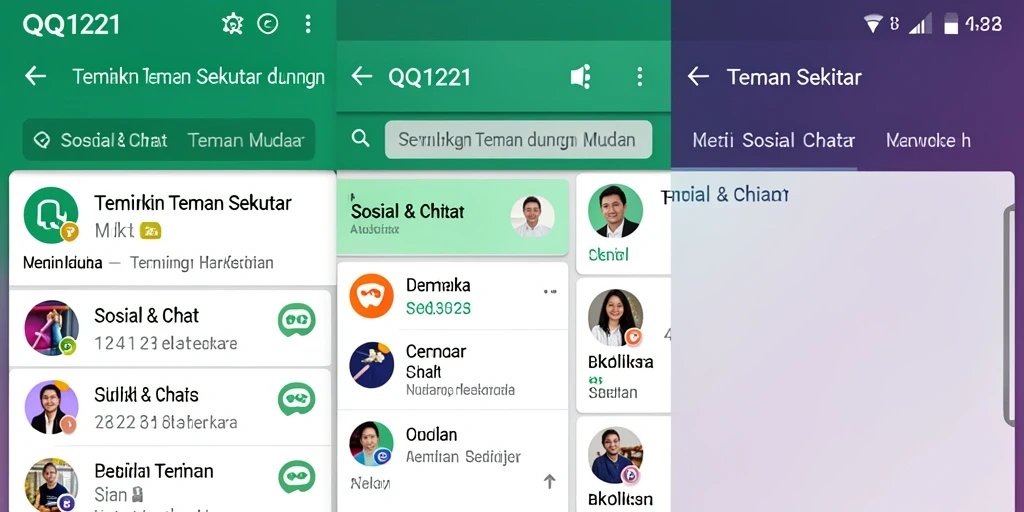 Antarmuka pengguna modern dan intuitif dari QQ1221.