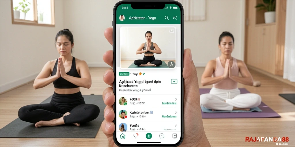Tampilan utama RAJAPANDA88 dengan sesi Yoga interaktif.