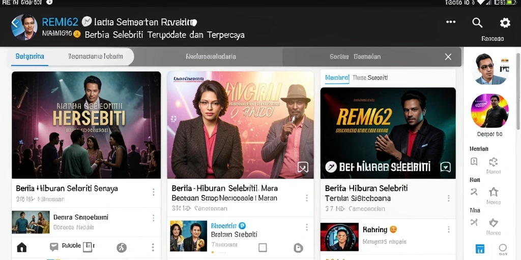 Antarmuka aplikasi REMI62 yang informatif dan menarik.